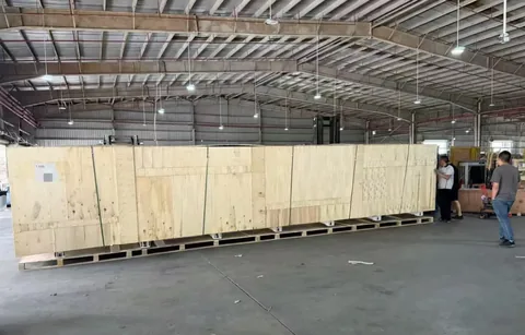 Preparación de una pieza grande para transporte